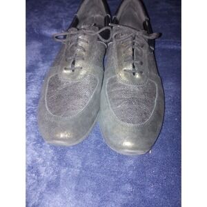 Women's 10N Sesto Meucci Gold&Black Tennis Shoes‎ Made in Italy